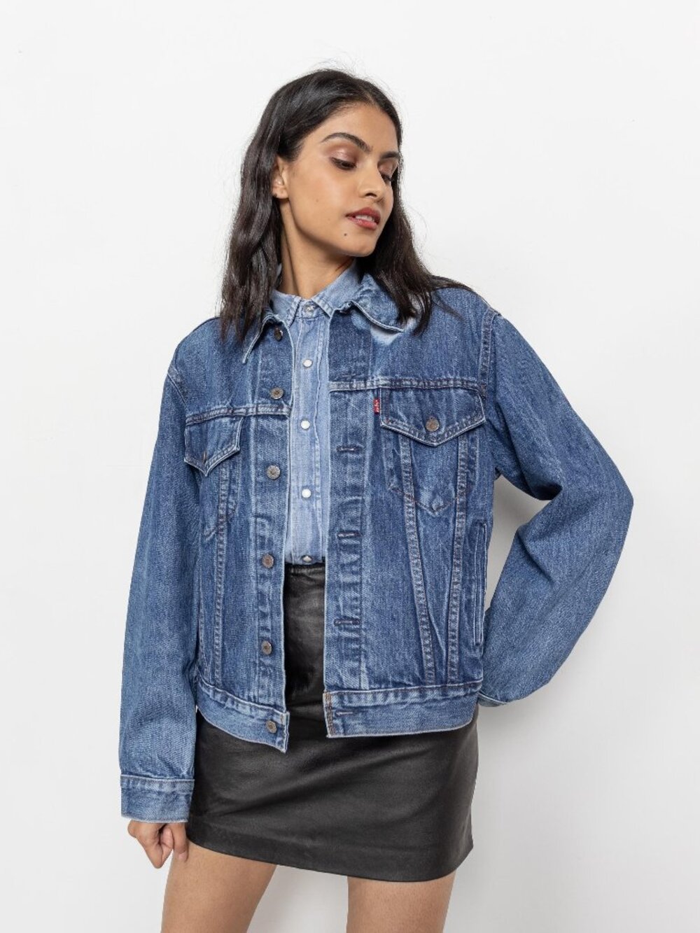 LEVI'S DENIM JACKET Vintage Jean Trucker 90's / Small Medium